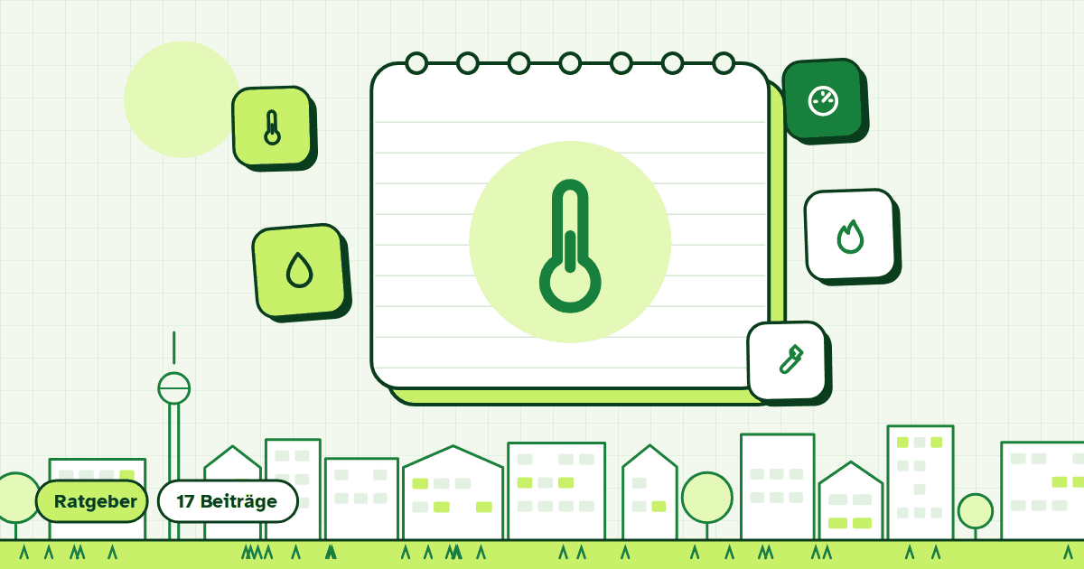 Illustration zum Ratgeber-Thema Heizung, Wasser & Energie
