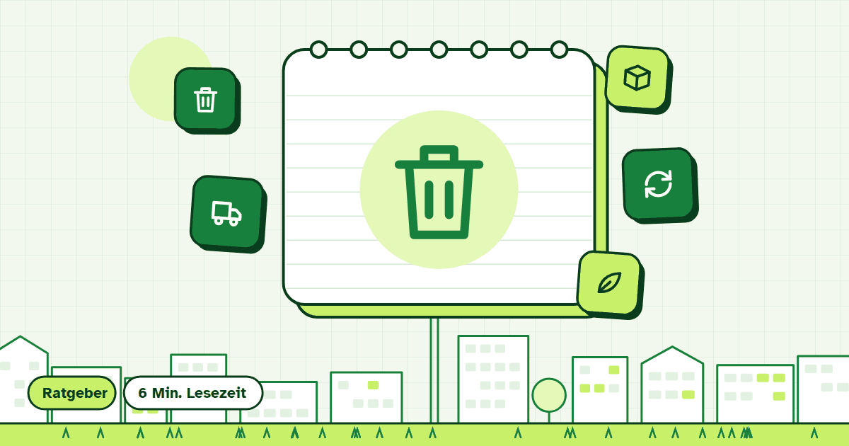 Illustration zum Beitrag „Recyclinghof: was abgeben?“ (Thema Müll, Keller & Entsorgung)